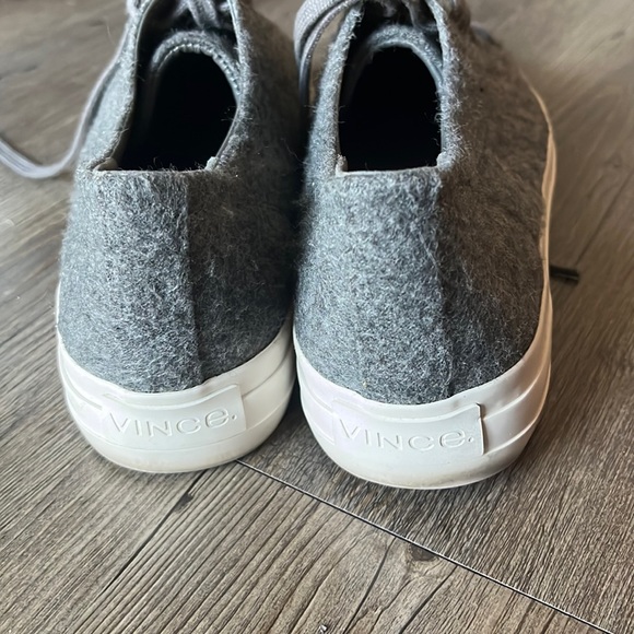 Vince Heaton Platform sneakers grey fabric upper rubber sole - Picture 3 of 10